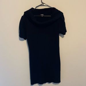 A. Byer black shirt sleeve sweater dress